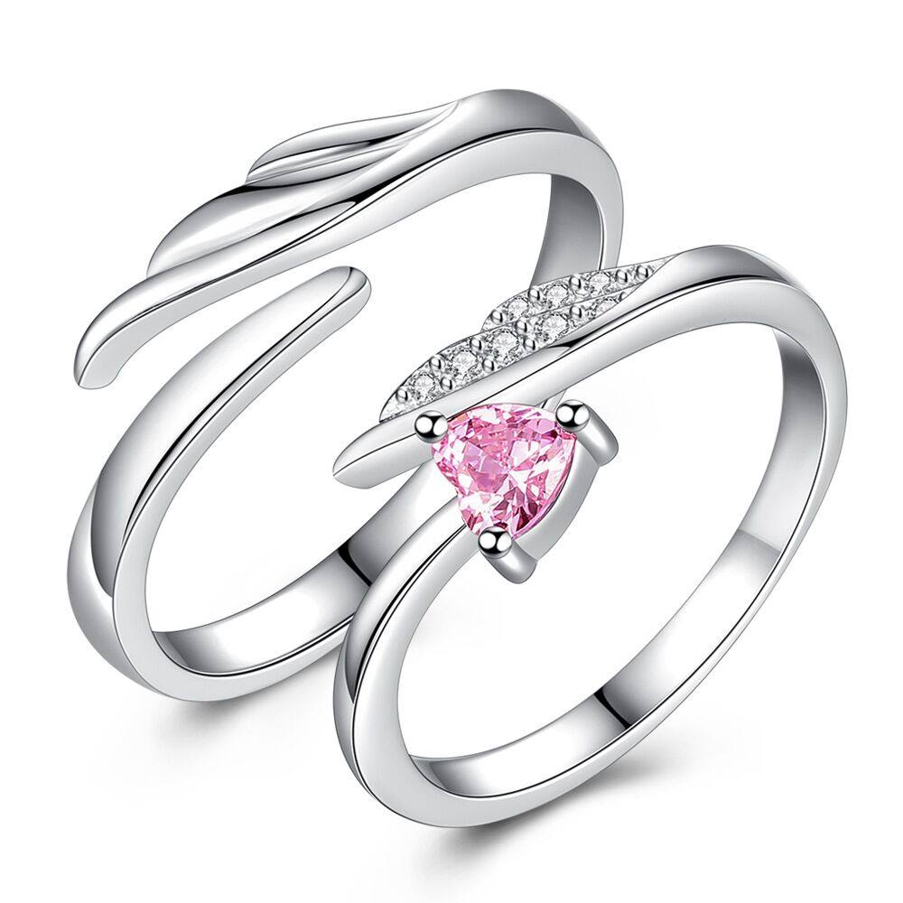 JAPAN AND SOUTH KOREA OPEN S  RINGS MENS AND WOMENS COUPLES JEWELRY RINGS LIVE MOUTH ADJUSTABLE FINGER RINGS HAIR RINGS