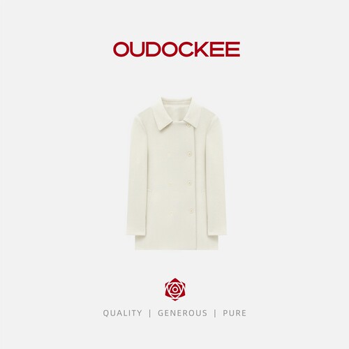OUDOCKEE 鸥鸥【绵羊毛】鸥鸥私服 羊毛大衣短款毛呢 DACE1014T
