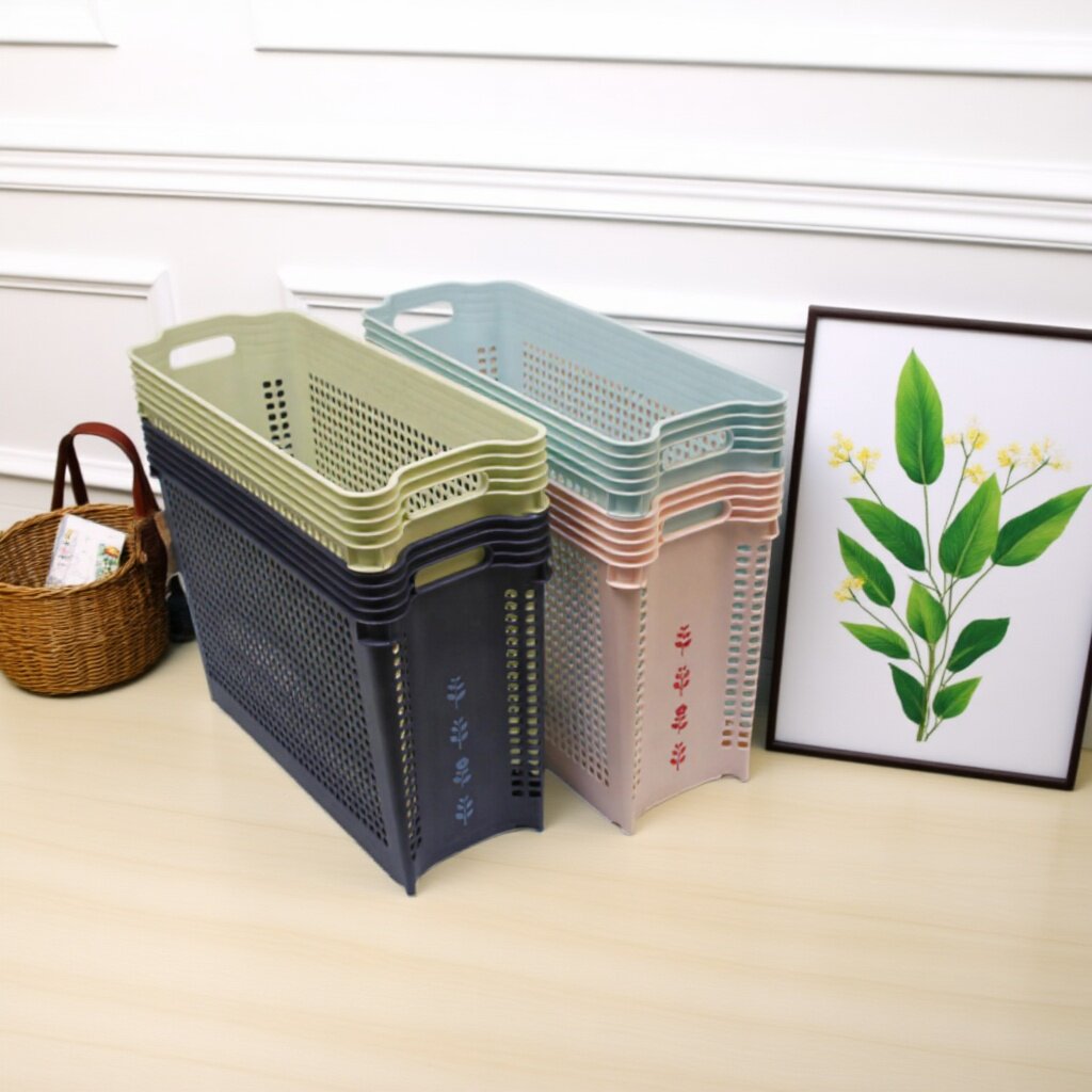 日本进口收纳篮收纳筐桌面可叠加厨房收纳盒橱柜整理储物盒杂物