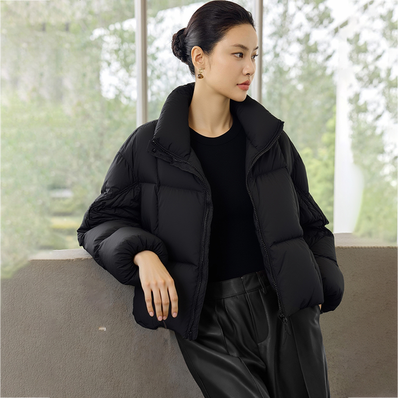 缇系列专柜1299元90绒立领羽绒服