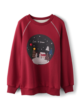 【觅系列】商场品牌女装折扣2025年冬季专柜489元纯棉加绒卫衣