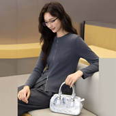 H系列 专柜499元 新款 折扣2026年春季 圆领毛衣针织开衫 女装