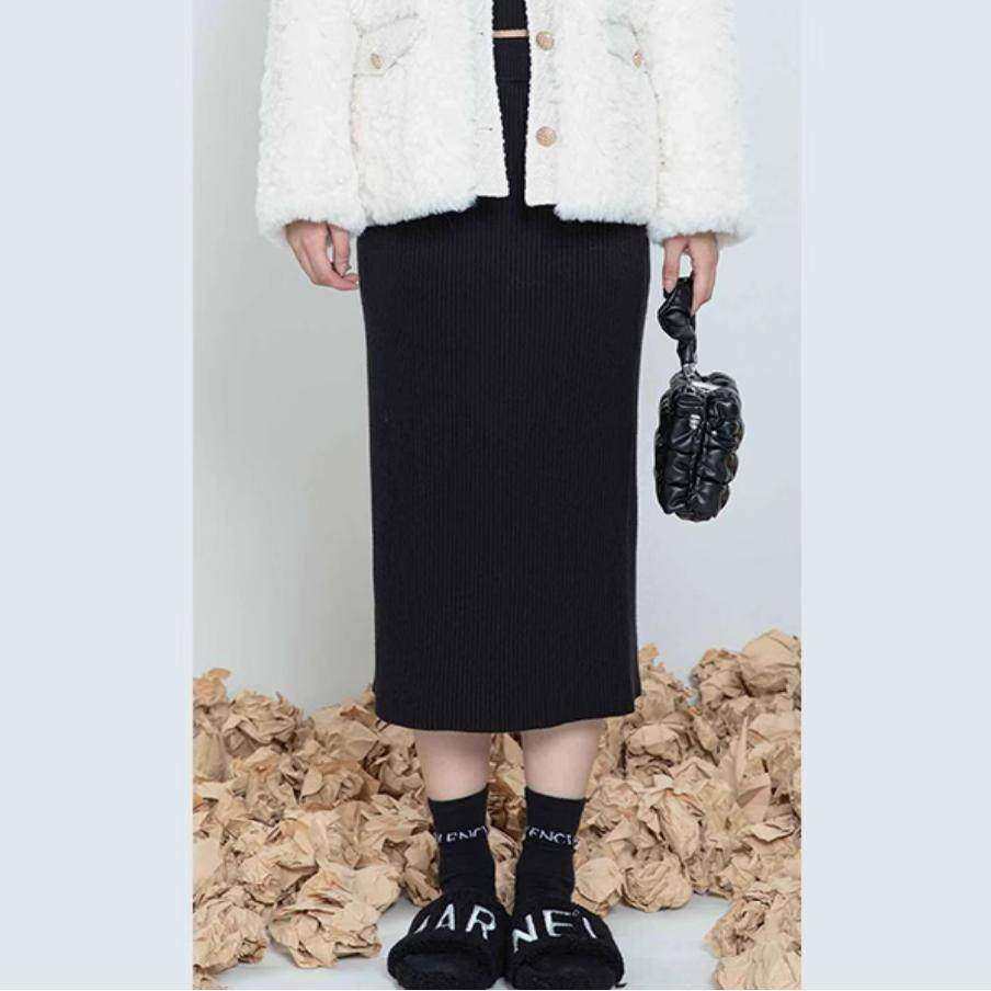 【B系列】新款女装折扣2025年冬季专柜499元开叉针织半身裙,女装/女士精品,半身裙,淘宝优惠券,粉丝福利购,淘宝优惠卷