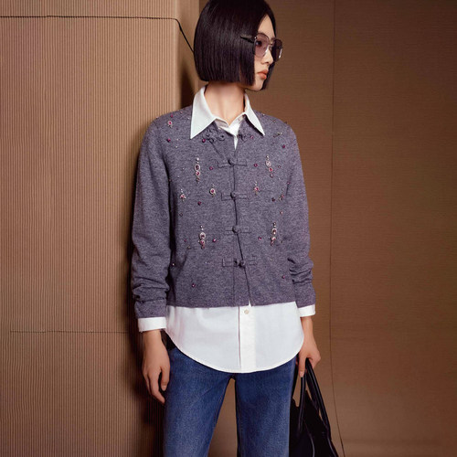 米T系列1新中式毛衣针织开衫