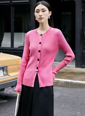 【H系列】商场品牌女装折扣2025年冬季579元48.6%绵羊毛针织开衫