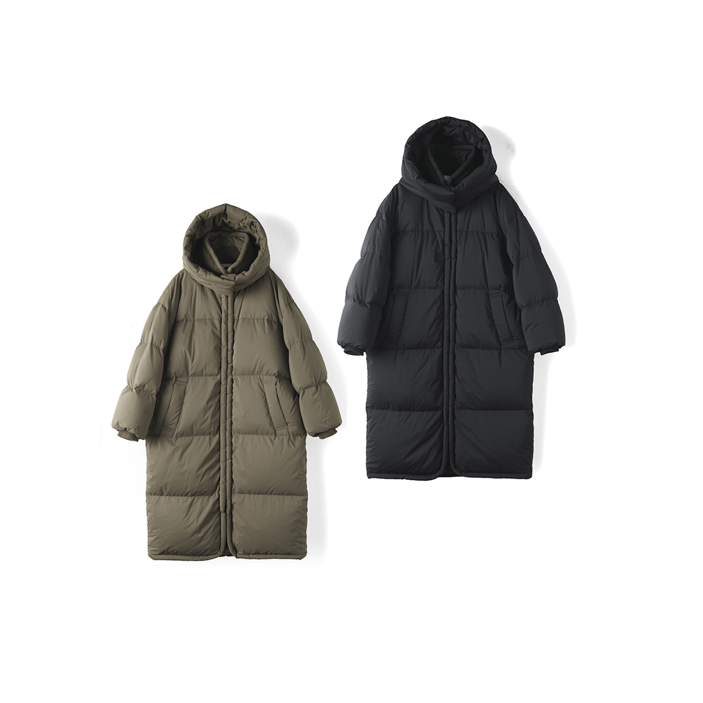 贝系列90绒333克加厚连帽羽绒服