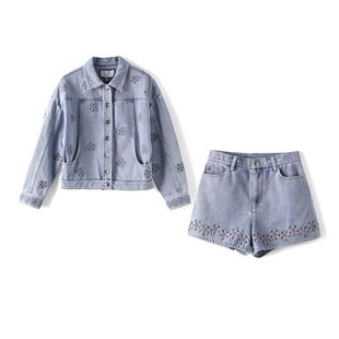 女装 新款 折扣2026年春纯棉牛仔套装 1399元 裤 外套779元 祖系列