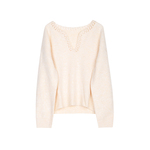 nana时尚V领镂空针织毛衣百搭X2206027MY3FM