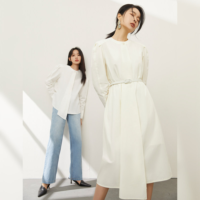 NANASTORE白色衬衫女设计感小众2024年新款上衣女秋款气质连衣特,女装/女士精品,衬衫,淘宝优惠券,粉丝福利购,淘宝优惠卷