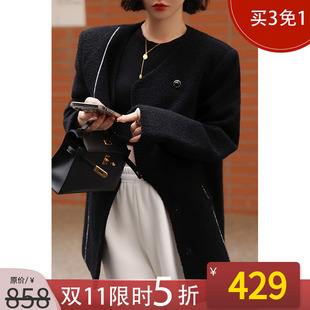 加厚冬装 呢子大衣中长款 小个子 新款 NANASTORE毛呢外套女2024春季