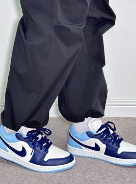 Air Jordan 1  AJ1 白蓝色 低帮 复古篮球鞋 553558-149
