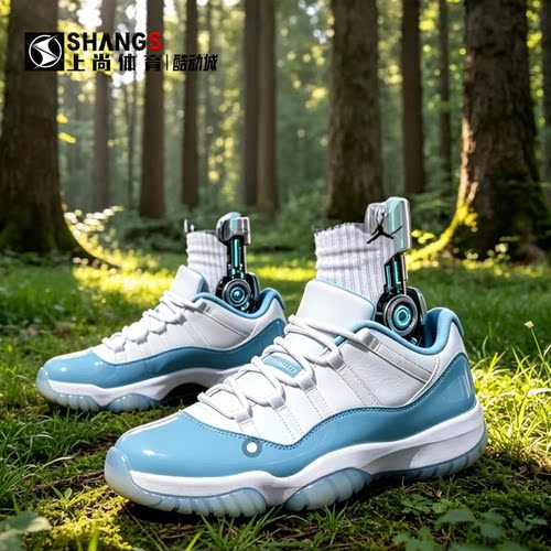 上尚体育 Air Jordan 11 AJ11 北卡蓝 低帮 复古篮球鞋FV5104-100