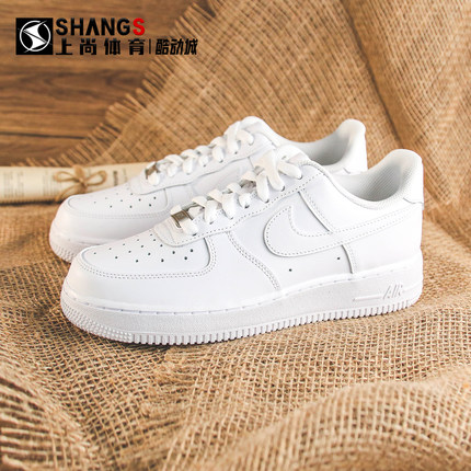 上尚 jj  NIKE AIR FORCE 1 AF1纯白 空军一号板鞋CW2288-111