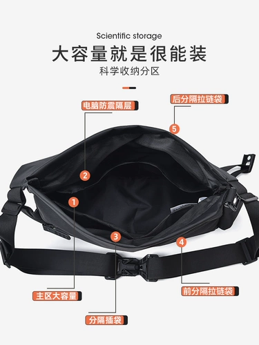 Мужская японская сумка через плечо, рюкзак, сумка на одно плечо