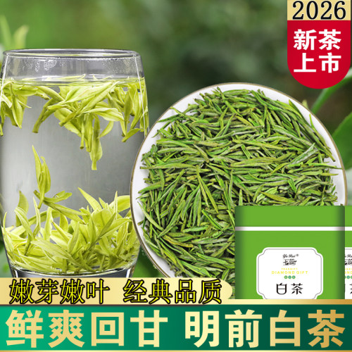 新茶特级明前安吉溪龙白茶250g