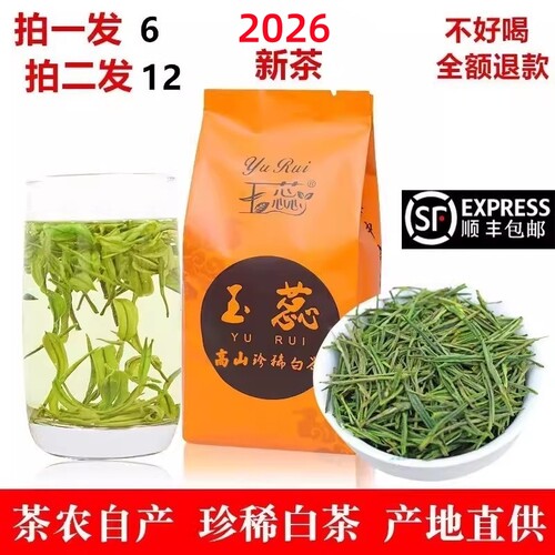 2026安吉玉蕊白茶雨前高山茶叶