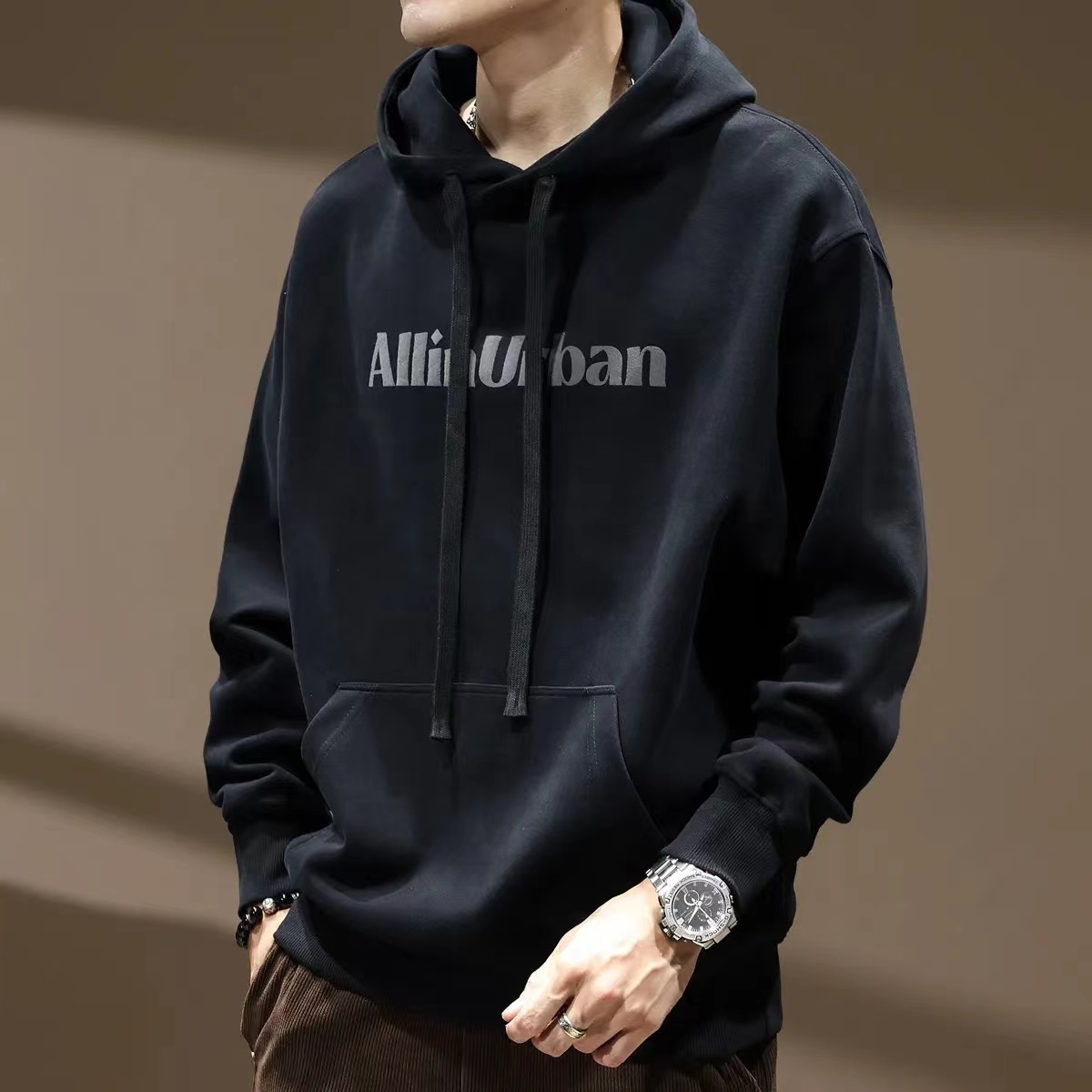 秋冬桐夏沫美式宽松卫衣