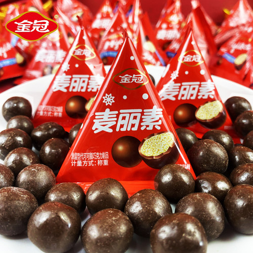 金冠麦丽素三角包巧克力豆