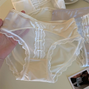 纯欲内裤女7a抑菌纯棉裆大码女生蕾丝内裤底裆女士三角裤