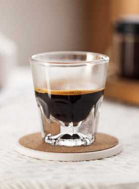 意式浓缩冰咖啡杯耐热玻璃Flatwhite手冲美式杯子馥芮白拿铁杯
