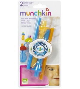 Munchkin麦肯奇吸管杯专用吸管 Click Lock系列配件|硅胶吸管 1只