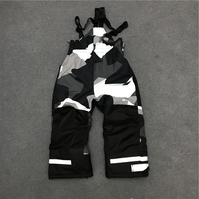 欧美儿童滑雪背带裤防风防水