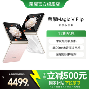 荣耀Magic 单反级写真拍照官方旗舰店官网正品 政府补贴15% 青海湖电池 小折叠屏5G手机 HONOR Flip