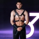 夜店GOGOBOY黑皮革胸带猛男束缚背带器具服装 肩带角色扮演cosplay