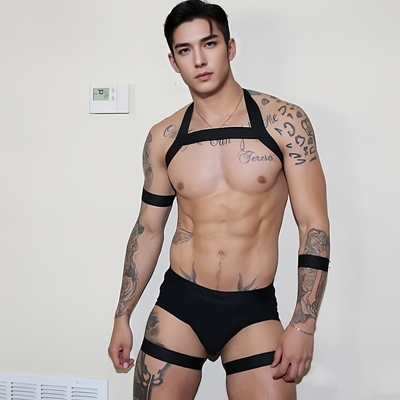 男士夜店GOGOBOY蹦迪连体衣