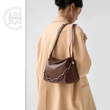 Sansui, кожаная оригинальная дизайнерская цепь на одно плечо, ремешок для сумки, сумка через плечо, коллекция 2023, воловья кожа, легкий роскошный стиль