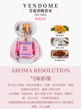 VENDOME芳慕香辑香水 1004白毒 1005多肉葡萄 1006小猪包 30ML