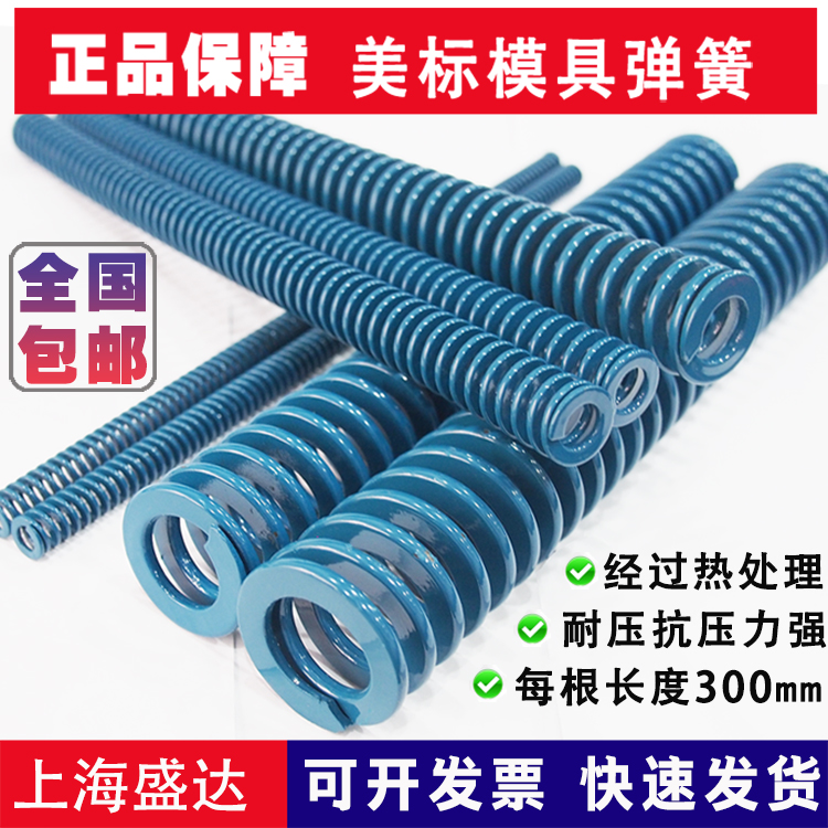 矩形弹簧蓝色美标扁线模具弹簧
