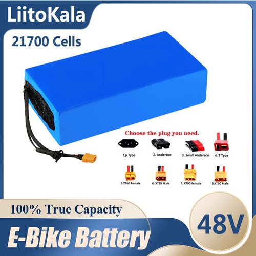 LiitoKala 13S 48V 15Ah 20Ah 25Ah 35Ah 40Ah 45Ah 21700电池组