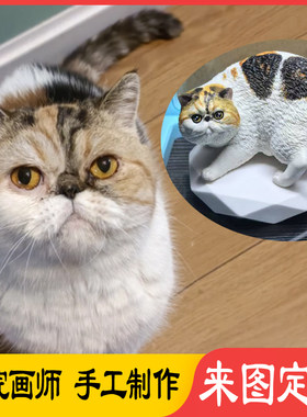 加菲猫猫头手作定制车载摆件宠物冰箱贴美国英国短毛猫苏格兰折耳