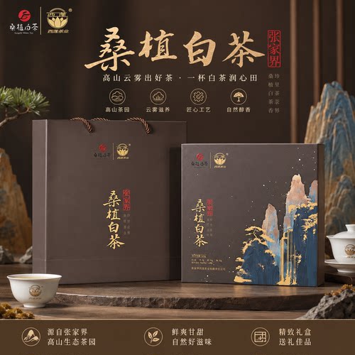 西莲茶业桑植白茶礼盒145g送礼