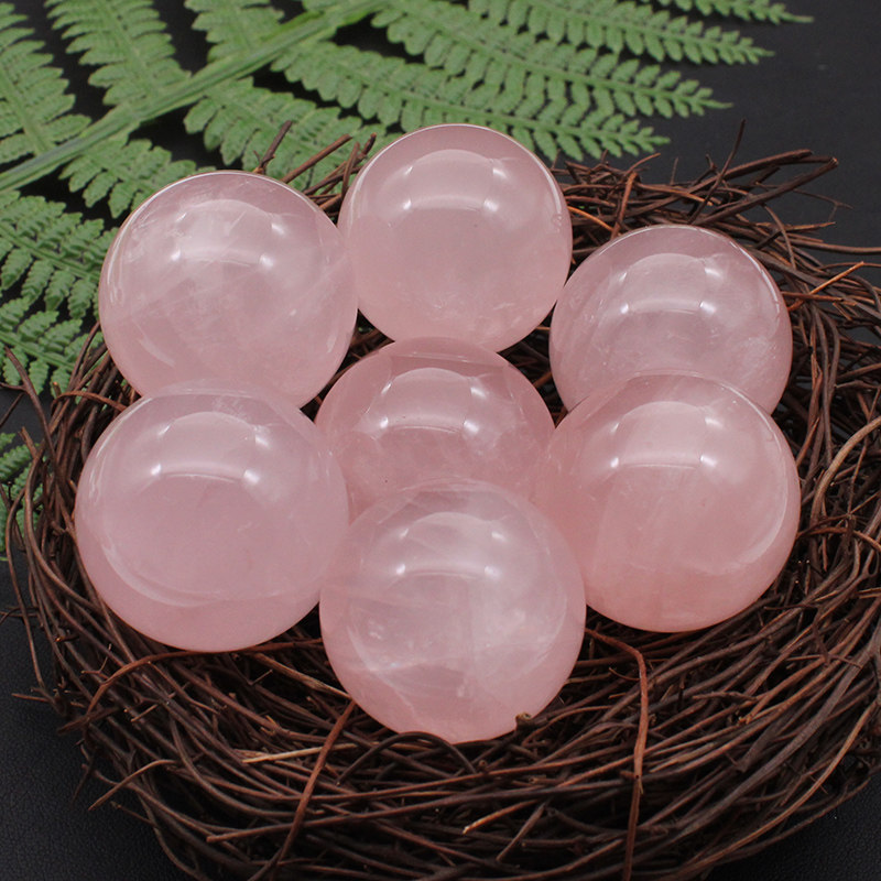 천연 핑크 수정구 천연 핑크 수정구 천연 화이트 수정구 빙 풍수 공