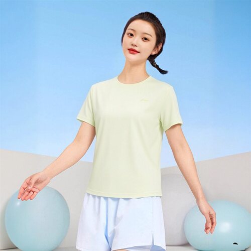 李宁女子冰感舒适吸湿短袖T恤