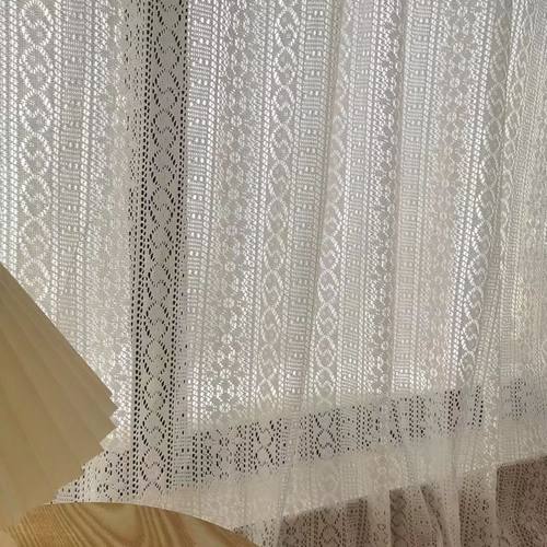 白色蕾丝条纹婚礼纱幔床车门窗帘甜品舞台桌网纱婚庆拍摄道具布料