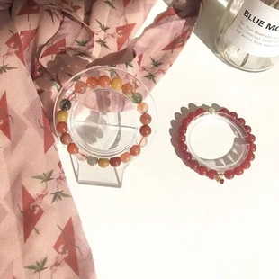 发晶天然闺蜜饰品福禄寿手链生日礼物女手串水晶珠子原创女友彩色