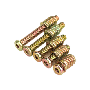 家具螺丝内外牙螺母组合床木板预埋连接件桌椅橱柜子配件大全M6M8