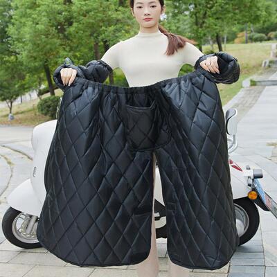 冬天骑摩托车防风围裙挡风衣