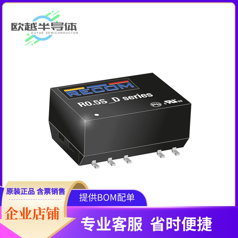 DC/DC电源模块R0.5S12-0515《DC DC CONVERTER 15V 500MW》-封面