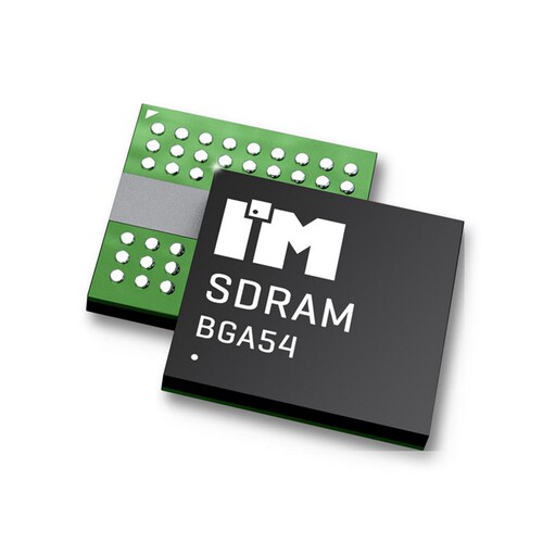存储芯片IM6416SDBABG-6I[SDRAM, 64MB, 3.3V, 4MX16, 166MHZ]
