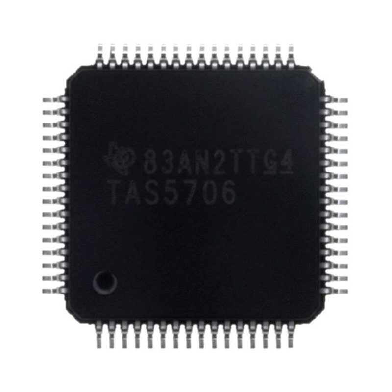 线性芯片TAS5706PAPR[IC AMP D DUAL/QUAD 20.6W 64HTQFP]
