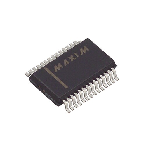 接口芯片MAX3243ECAI+T[IC TRANSCEIVER FULL 3/5 28SSOP]