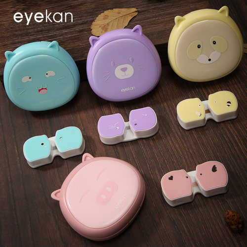 eyekan隐形眼镜盒可爱卡通款