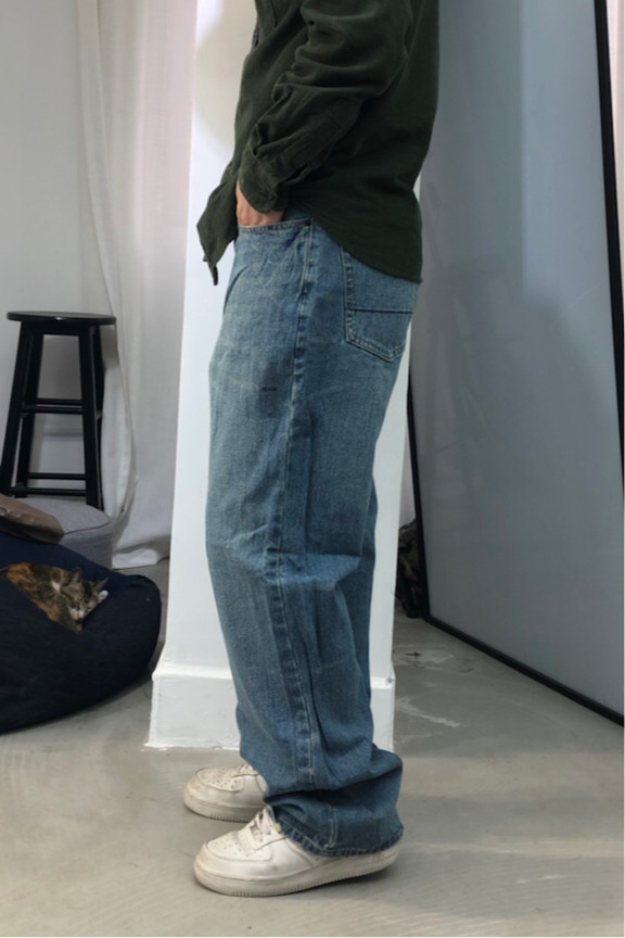 Easy Straight washing Jeans leisure time Europe and America Simplicity Wide leg pants street Hip hop XL The fat Men's trousersin the Men's clothing, Jeans  category - from Buy2taobao.com to provide professional Taobao agent buy service