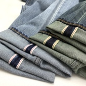 赤耳布边全棉水洗做旧丹宁牛仔裤 潮 男合身直筒简约男脱浆养牛长裤