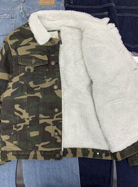 加厚短夹克水洗做旧街头军工装