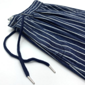 英伦条纹休闲裤 阔腿条纹裤 宽松直筒锥形裤 掉档嘻哈街舞潮牌九分裤